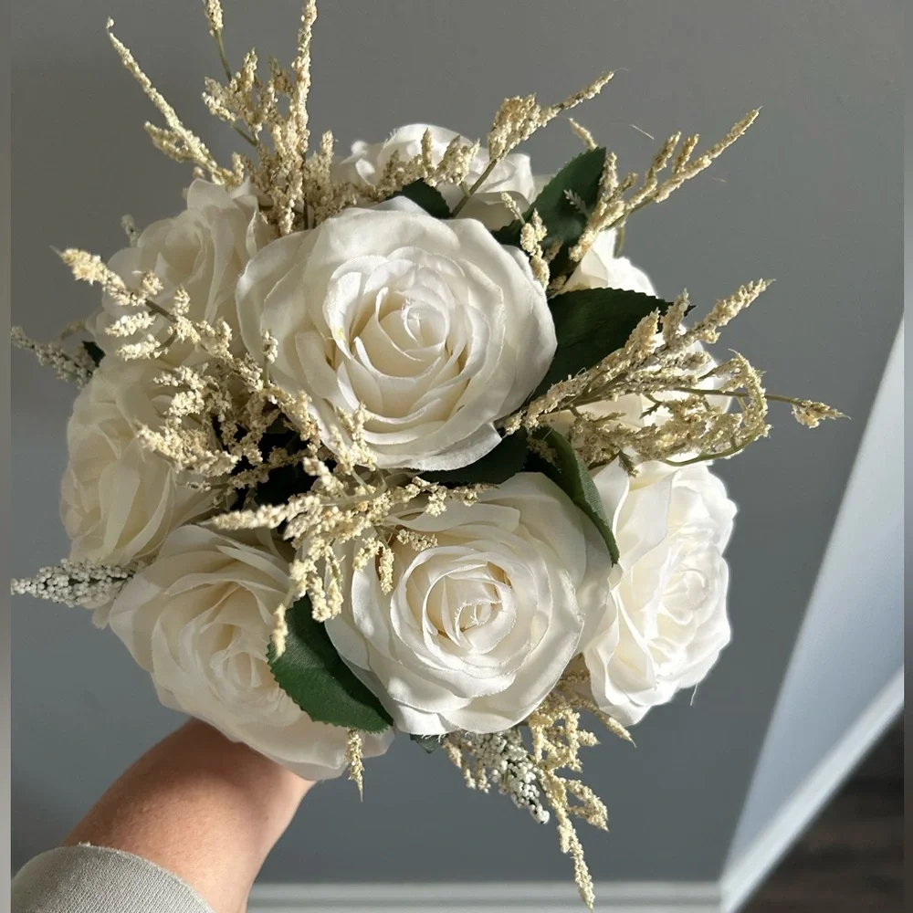 Tiny artificial floral bouquet